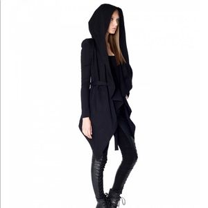 Skingraft Royal Tie Robe Hoodie w/ Asymmetric cut